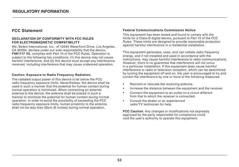 Belkin WIRELESS AC+ GIGABIT ROUTER AC900 DB User Manual | Page 55 / 59