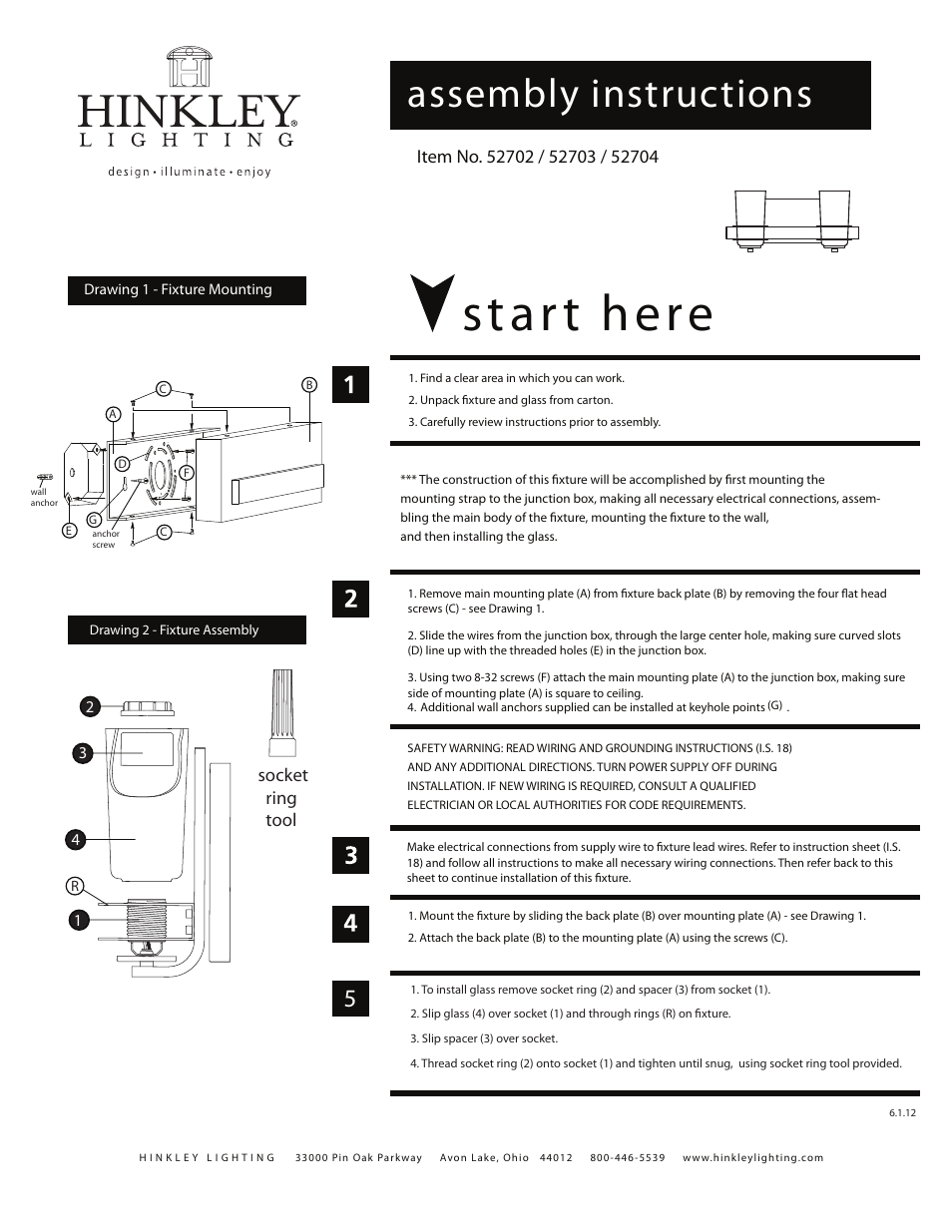 Hinkley Lighting ADELE 52704 User Manual | 1 page
