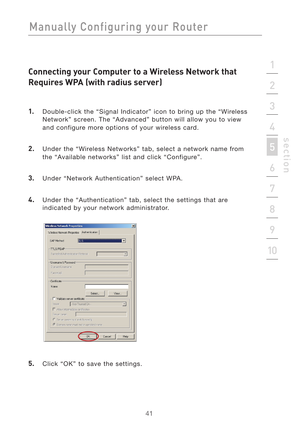 Manually configuring your router | Belkin F5D7632uk4v3000 User Manual | Page 41 / 108