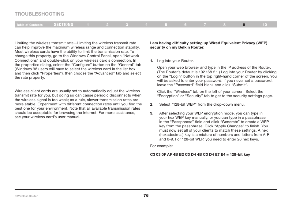 Belkin PM01122EA User Manual | Page 78 / 92