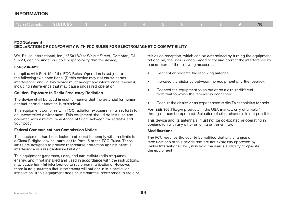 Belkin PM01122EA User Manual | Page 86 / 92