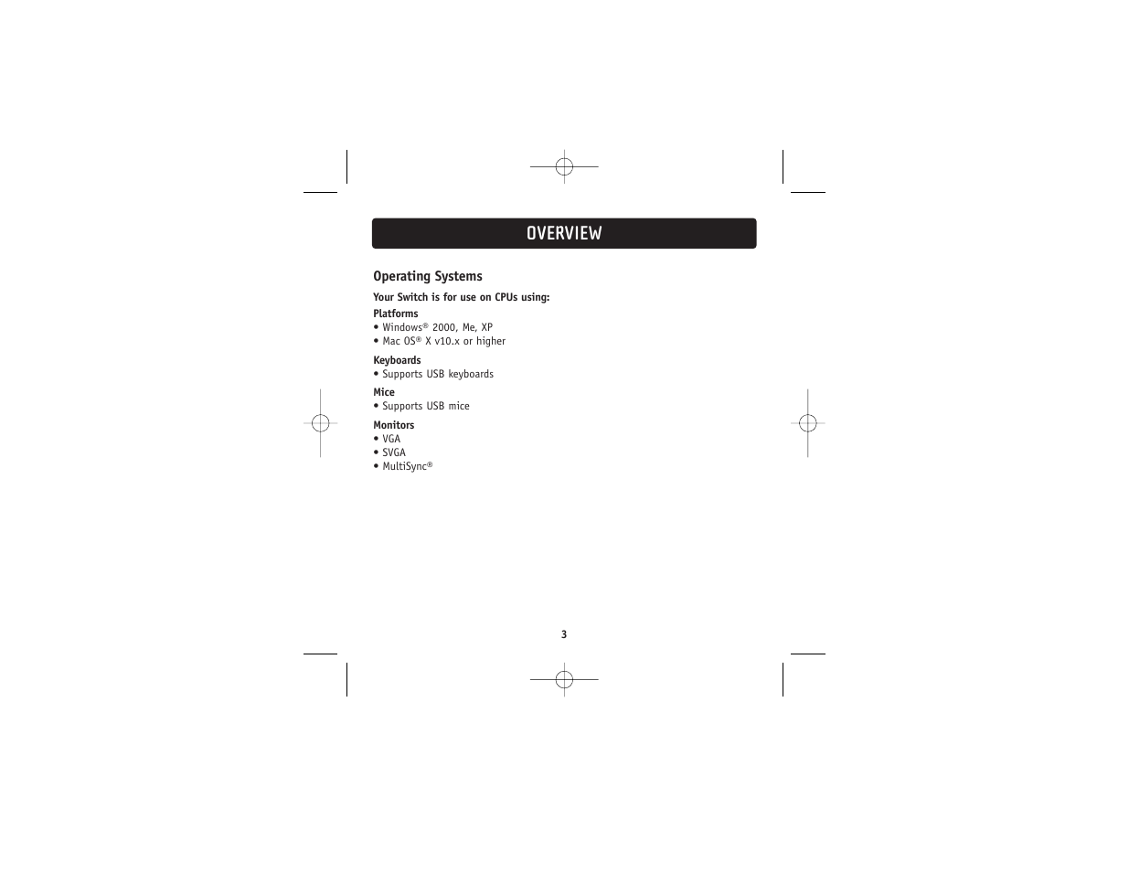 Overview | Belkin F1DK102U User Manual | Page 5 / 18