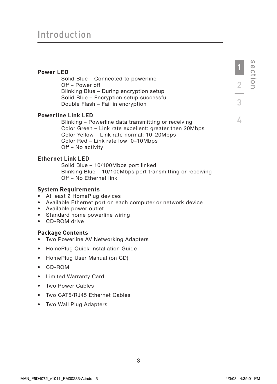 Introduction | Belkin F5D4072 User Manual | Page 5 / 14
