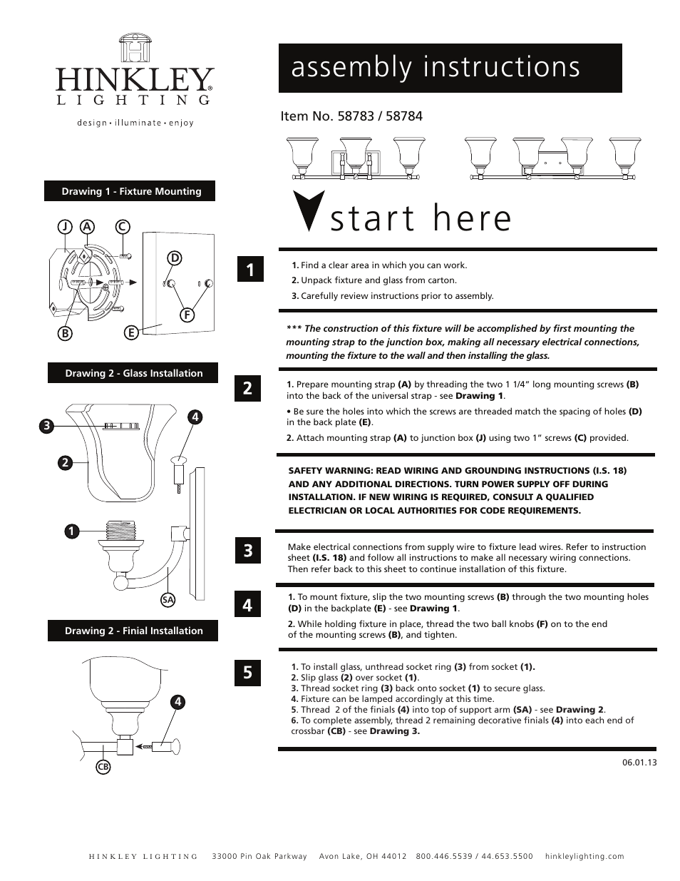 Hinkley Lighting COLETTE 58784 User Manual | 1 page