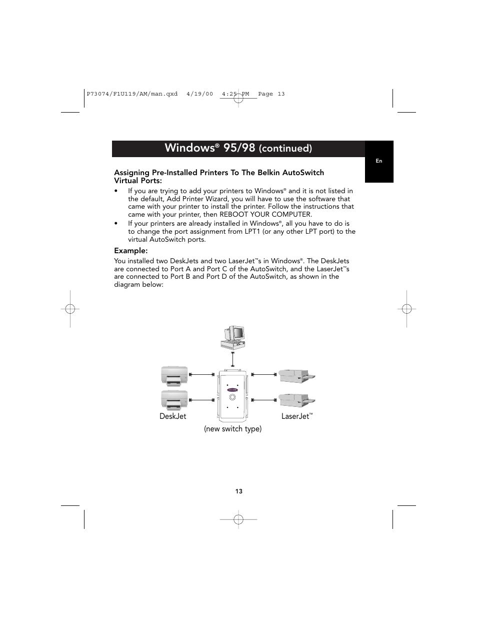 Windows, Continued) | Belkin F1U119 User Manual | Page 17 / 108