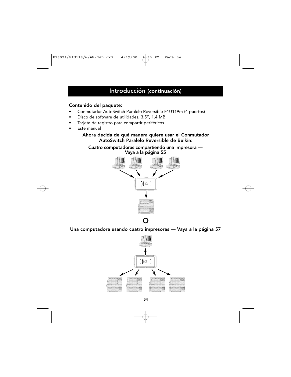 Introducción | Belkin F1U119 User Manual | Page 58 / 108