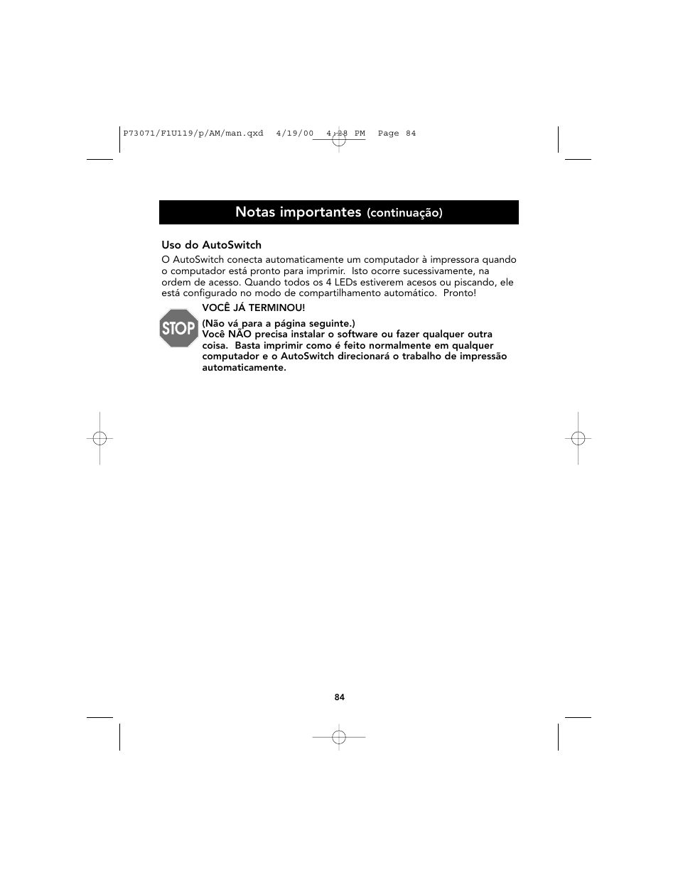 Notas importantes | Belkin F1U119 User Manual | Page 88 / 108