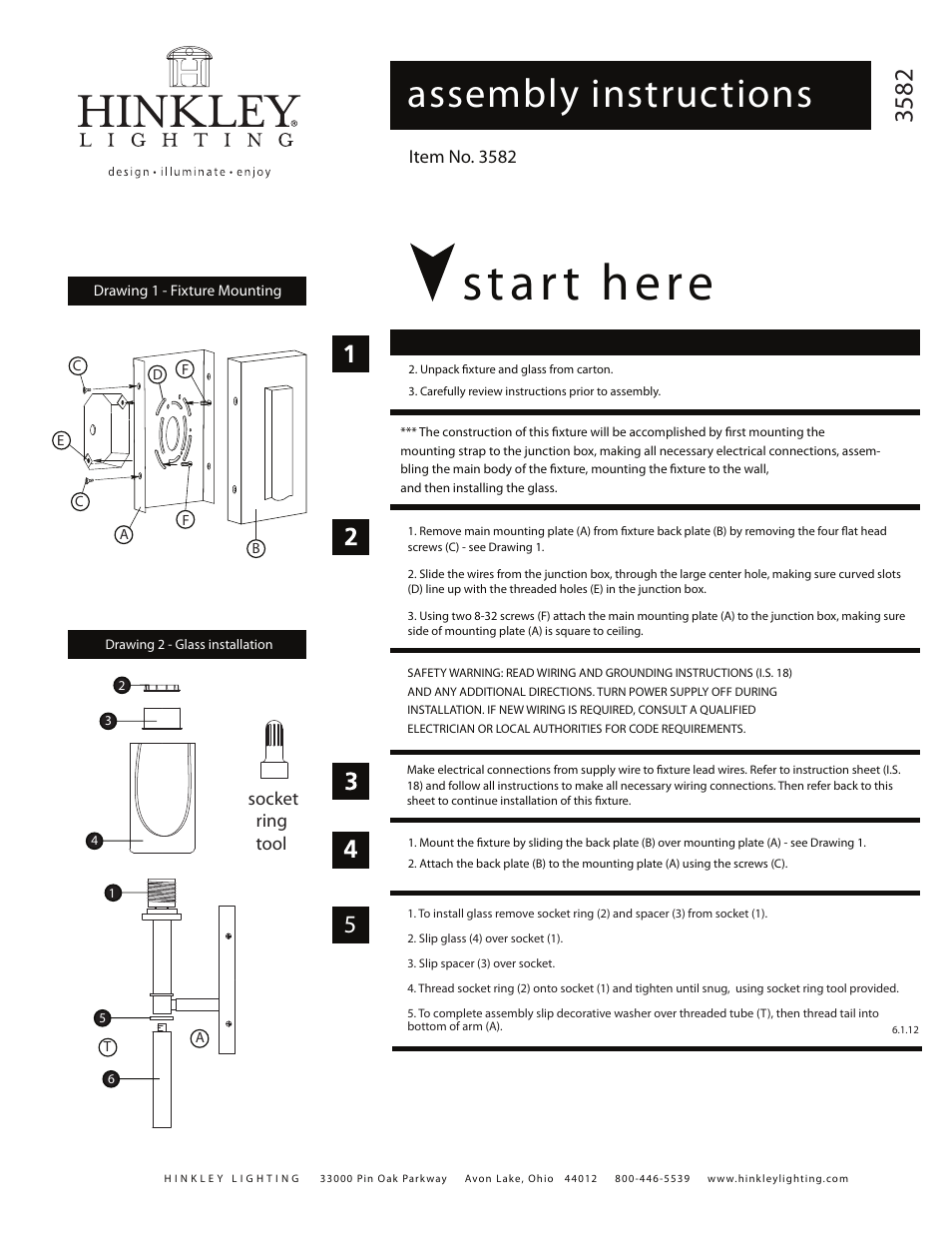 Hinkley Lighting MARGEAUX 3582VS User Manual | 2 pages