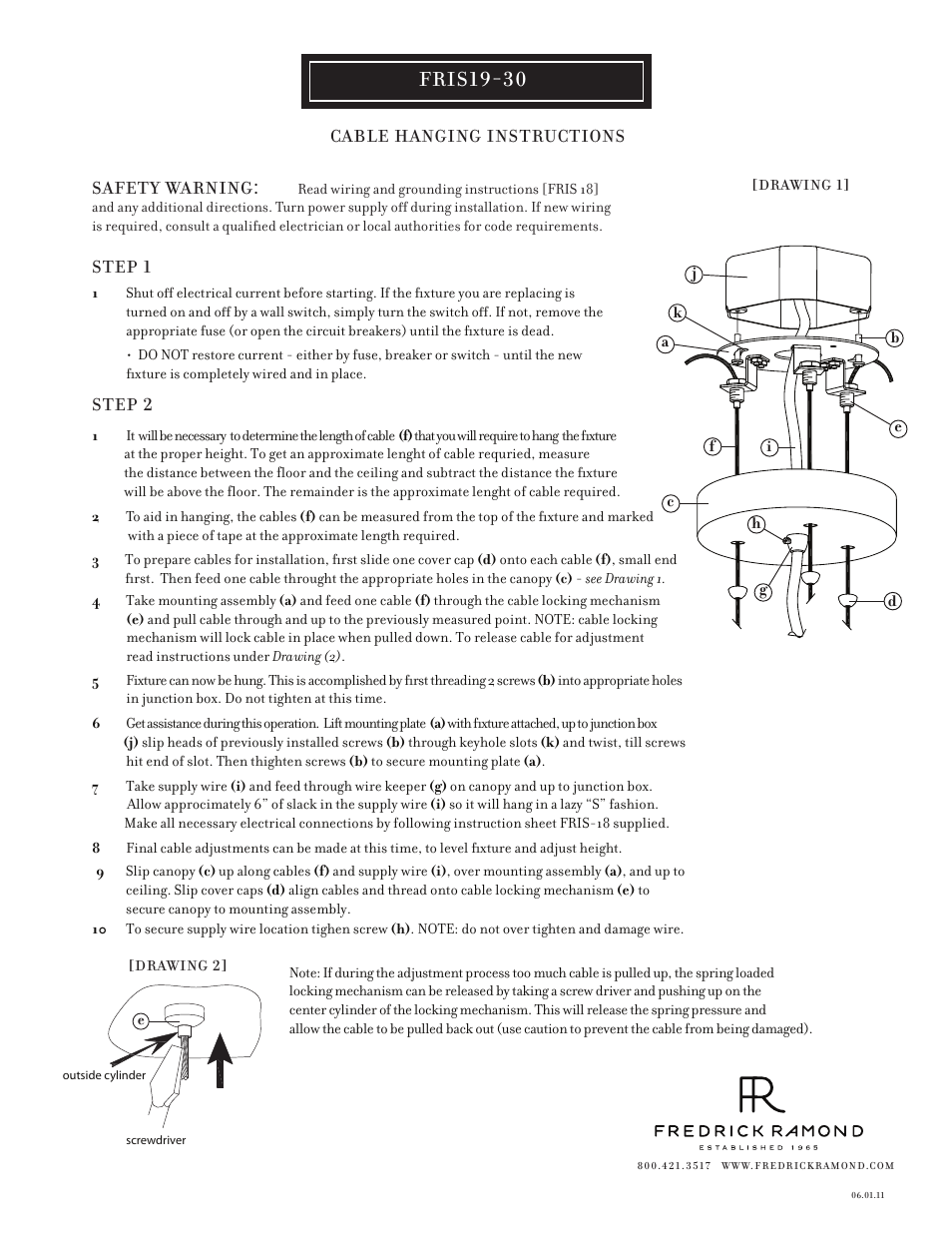 Fris19-30 | Hinkley Lighting BROADWAY FR41435PAL User Manual | Page 2 / 3