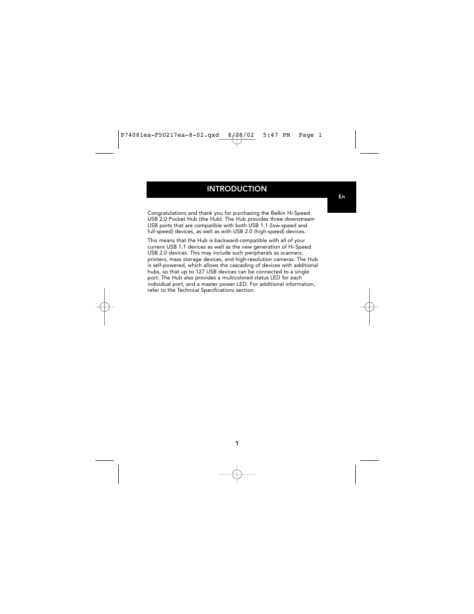 Introduction | Belkin P74081EA User Manual | Page 5 / 51