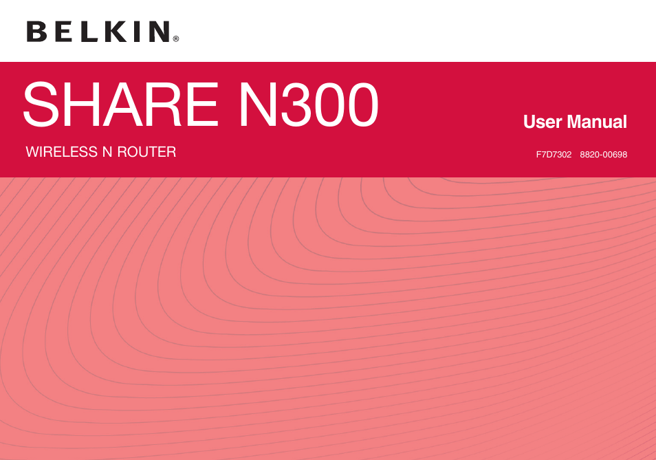 Belkin SHARE N300 F7D7302 User Manual | 37 pages