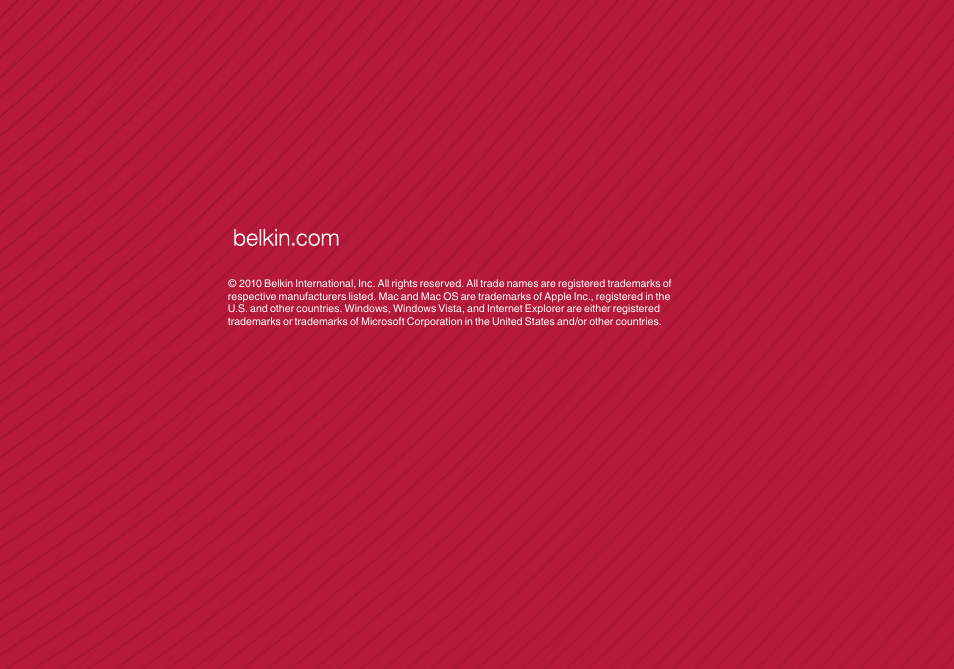 Belkin SHARE N300 F7D7302 User Manual | Page 37 / 37