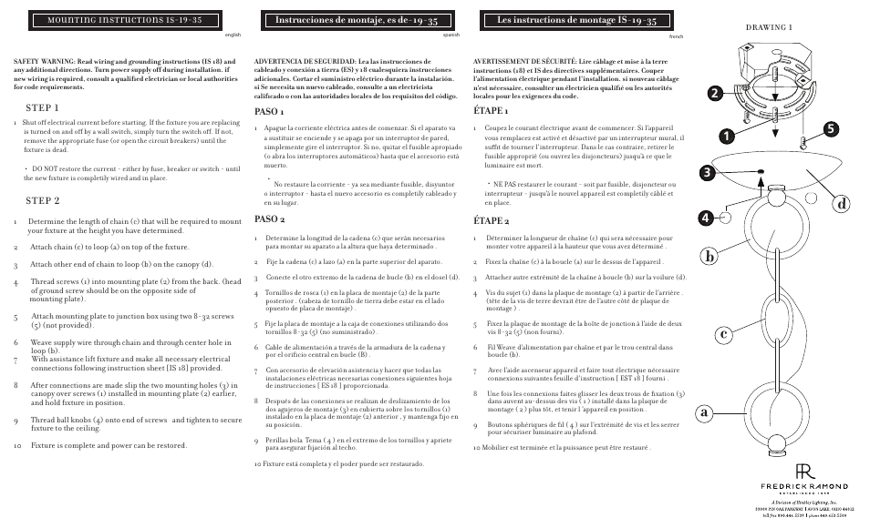 Ba c d | Hinkley Lighting CAMILLA FR40776SLF User Manual | Page 2 / 3