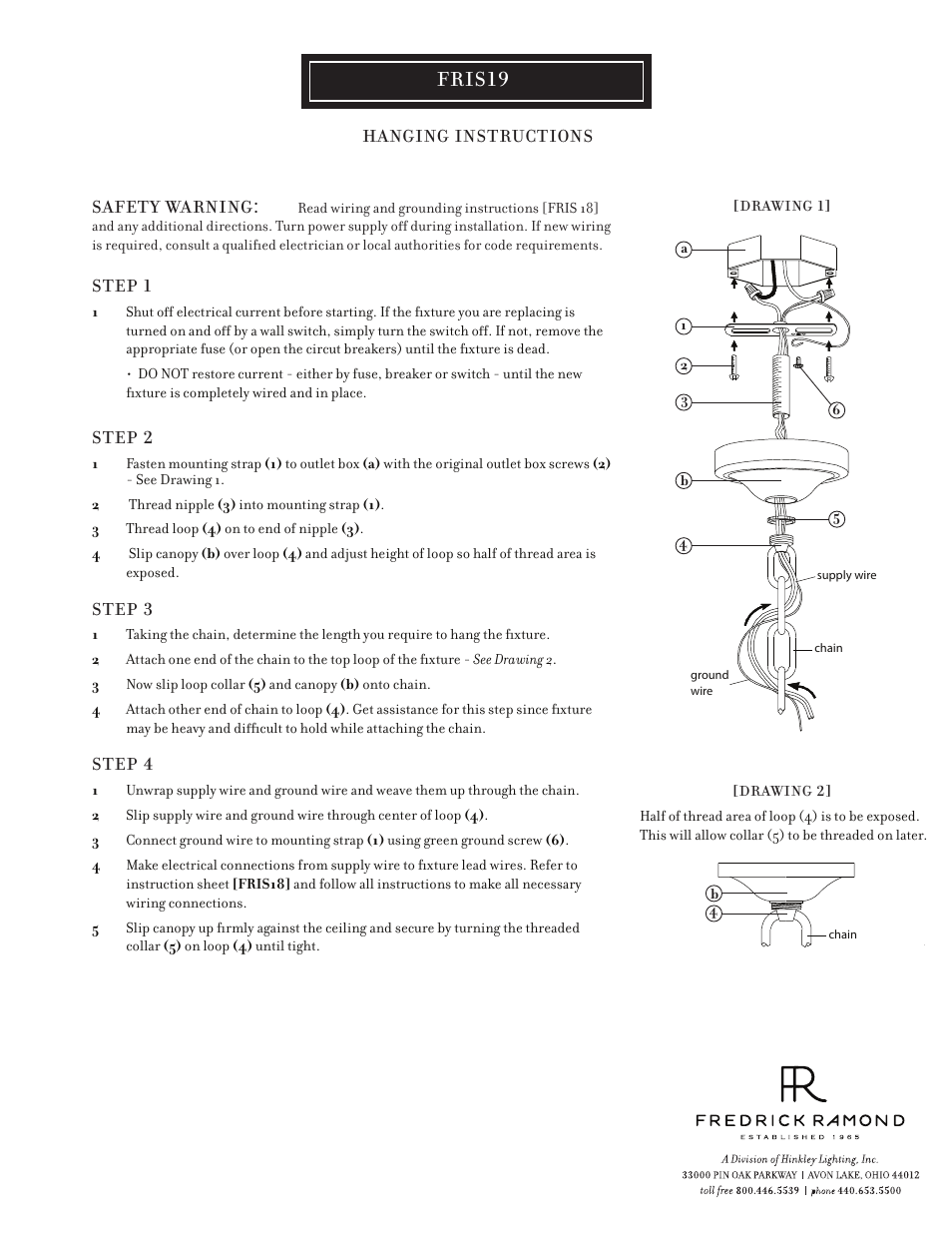 Fris19 | Hinkley Lighting AVA FR42875VBZ User Manual | Page 2 / 3