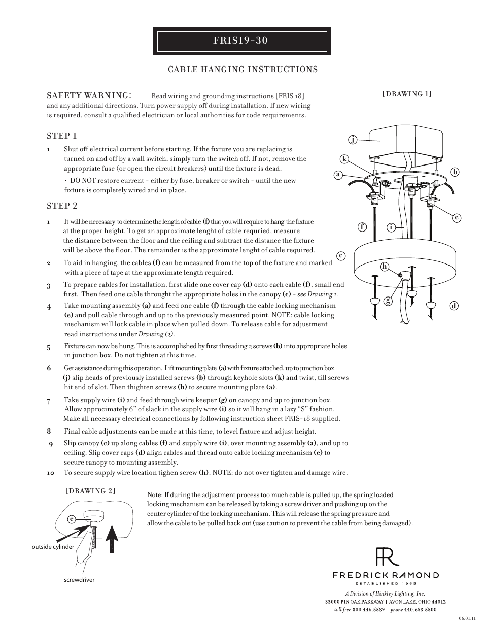 Fris19-30 | Hinkley Lighting BROADWAY FR41439PAL User Manual | Page 2 / 3