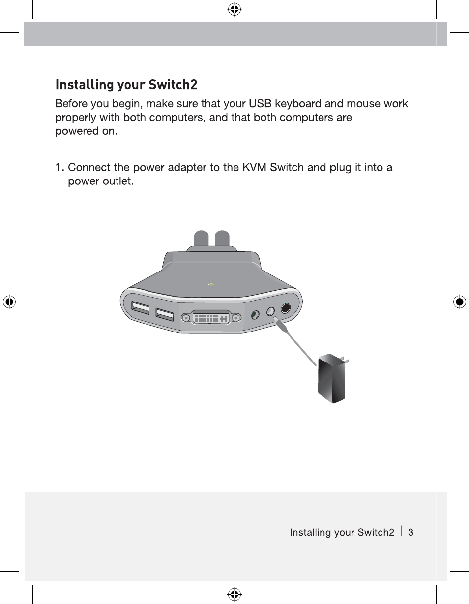 Belkin Switch 2 DVI-D F1DG 102Duk User Manual | Page 4 / 10