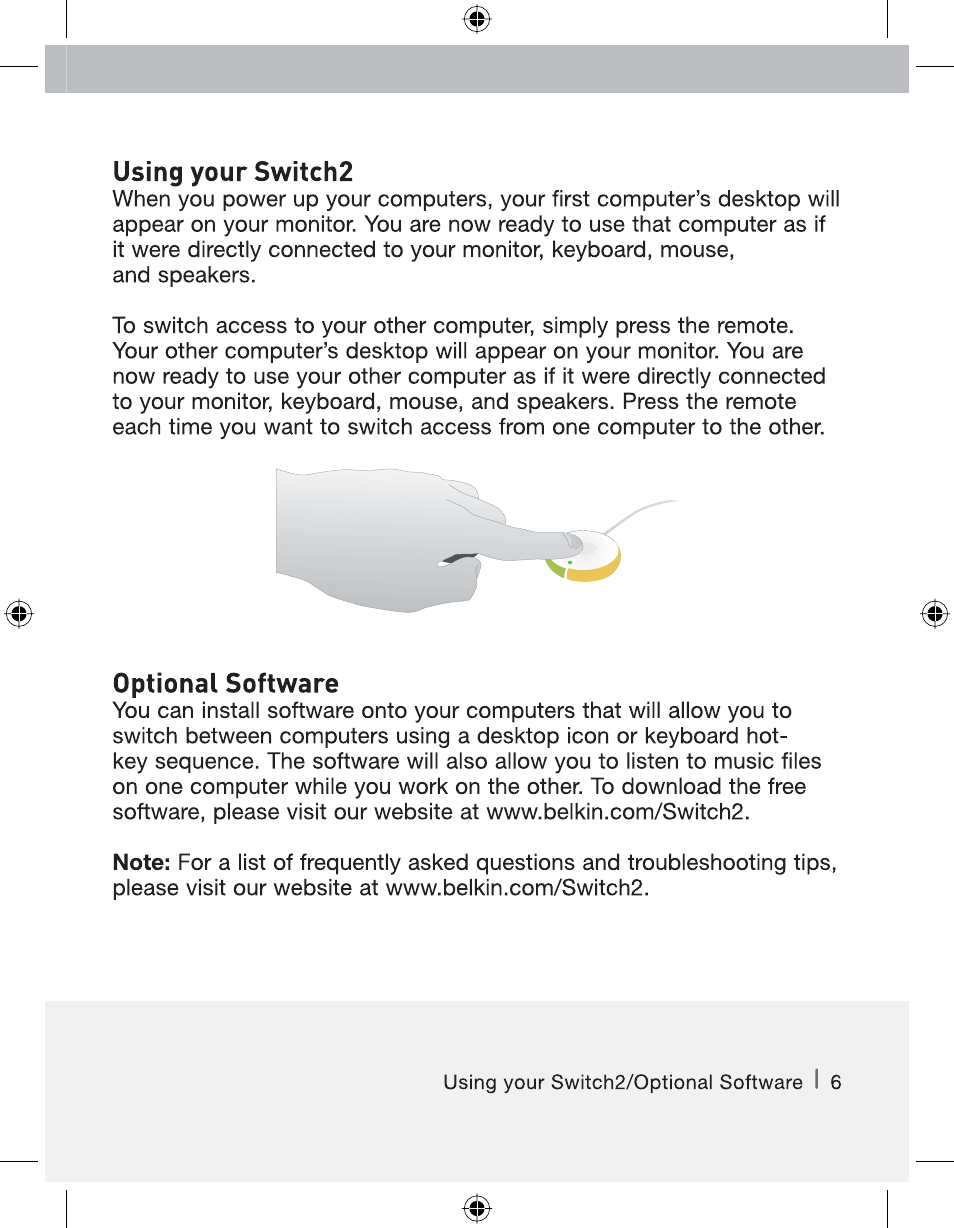 Belkin Switch 2 DVI-D F1DG 102Duk User Manual | Page 7 / 10