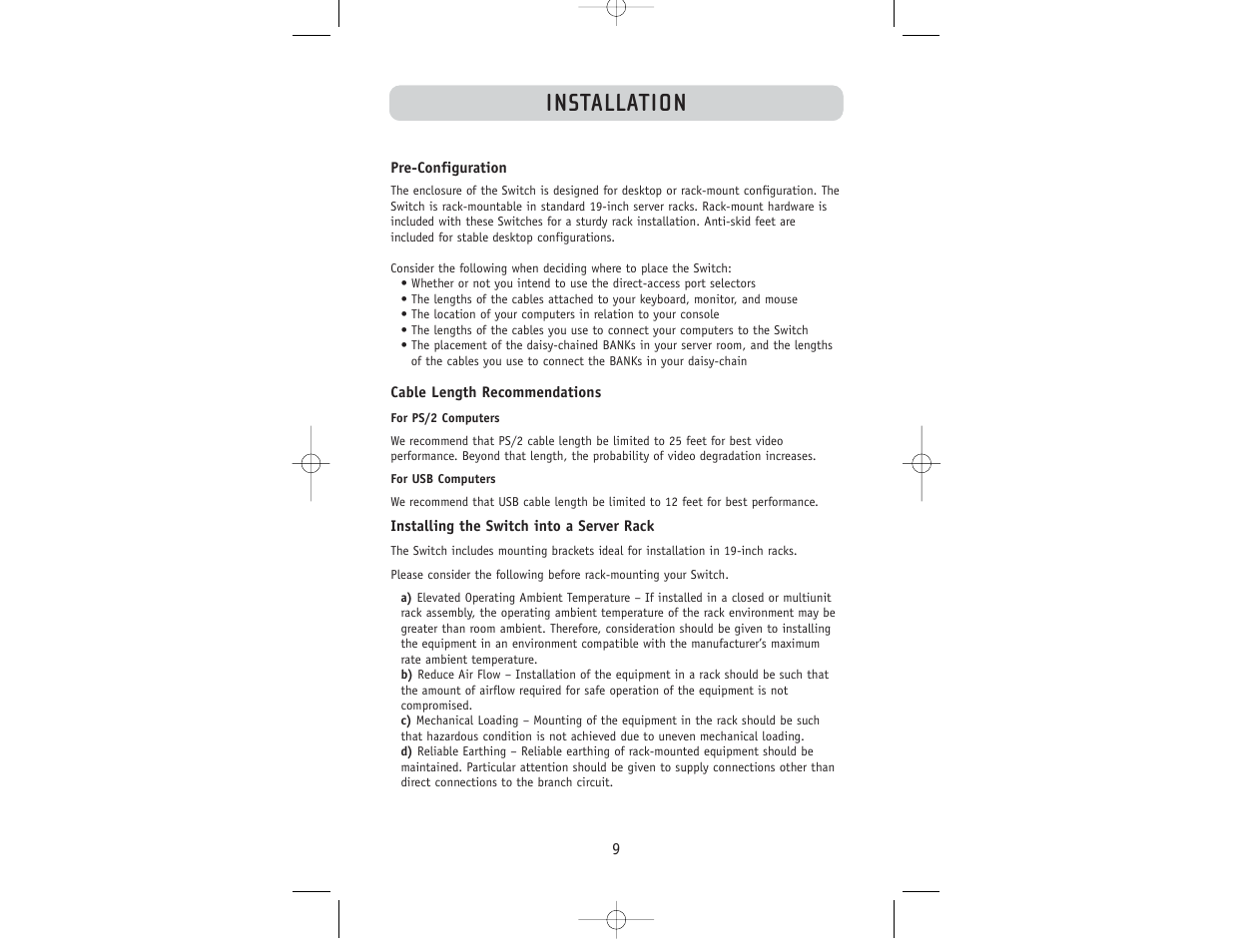 Installation | Belkin F1DW116C User Manual | Page 11 / 47