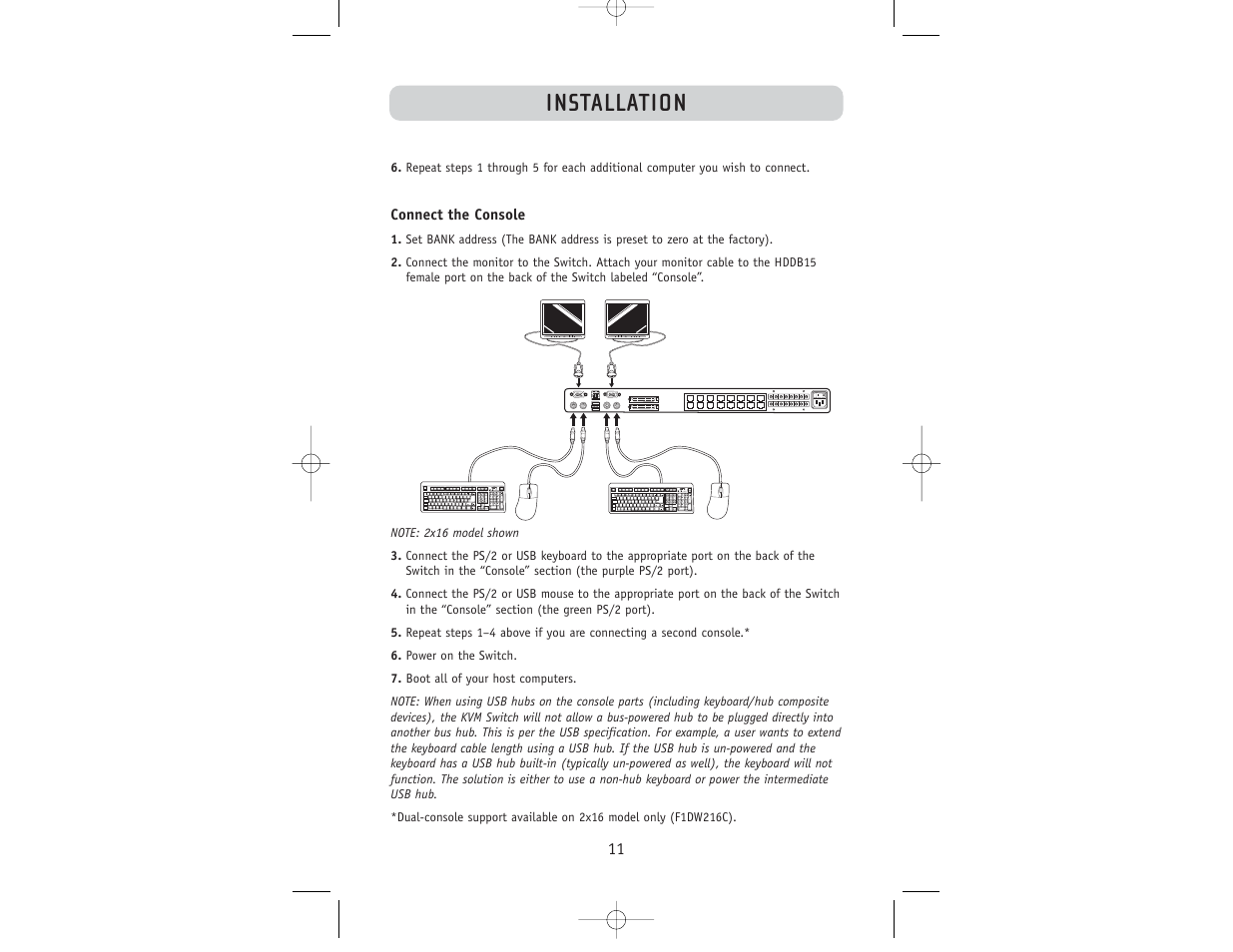 Installation | Belkin F1DW116C User Manual | Page 13 / 47