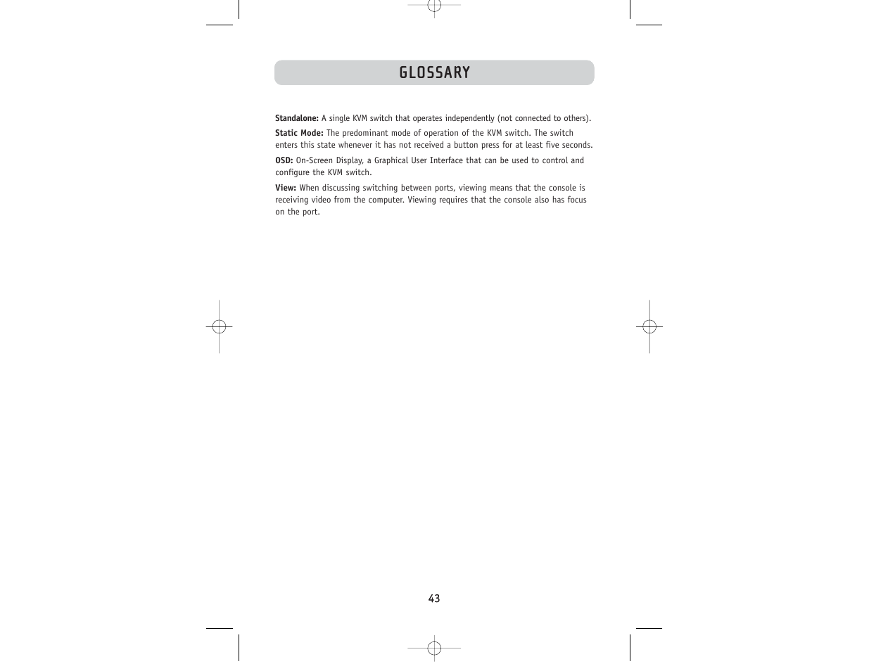 Glossary | Belkin F1DW116C User Manual | Page 45 / 47