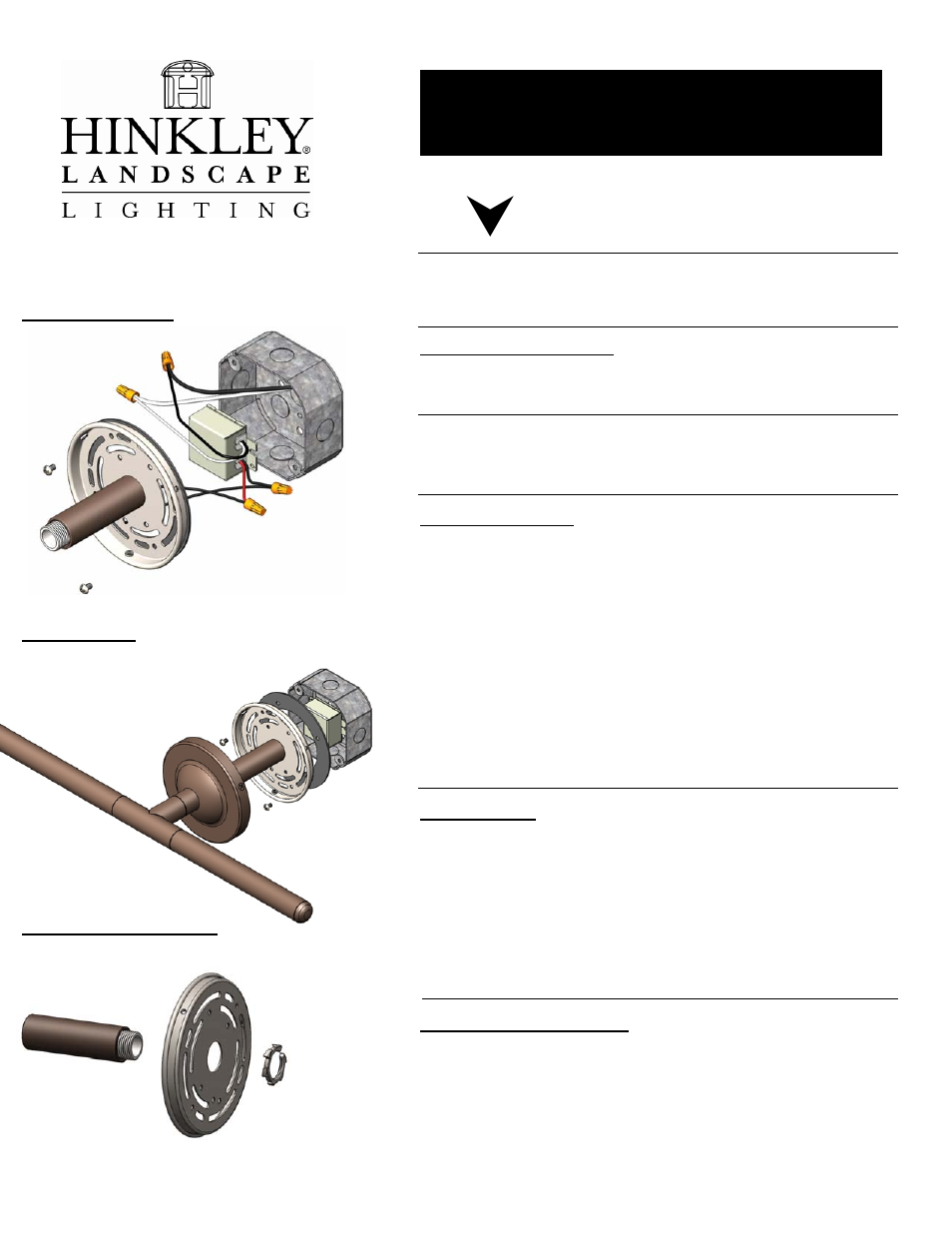 Hinkley Lighting NEXUS SM. T SIGN LIGHT 15450SW User Manual | 1 page