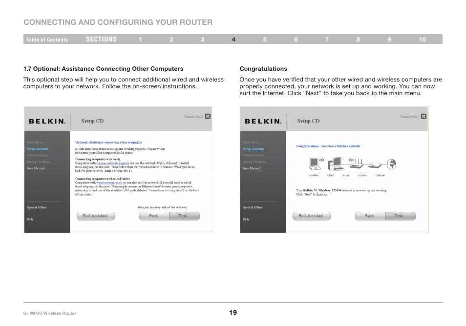 Belkin G+ MIMO F5D9231-4 User Manual | Page 21 / 101