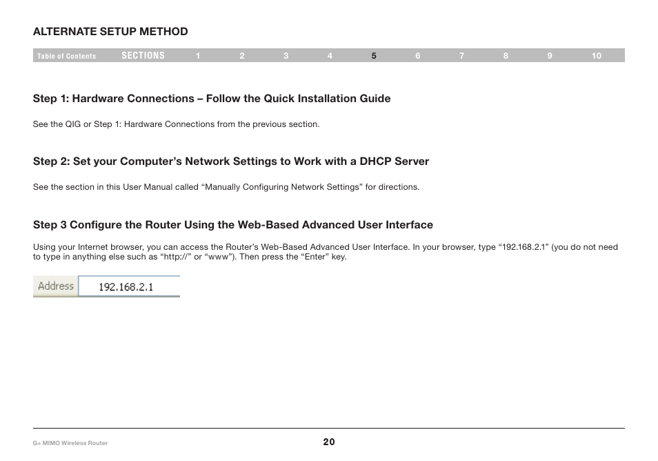 Belkin G+ MIMO F5D9231-4 User Manual | Page 22 / 101