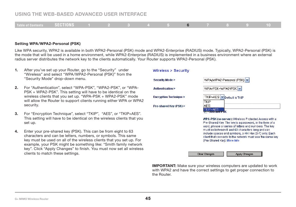 Belkin G+ MIMO F5D9231-4 User Manual | Page 47 / 101