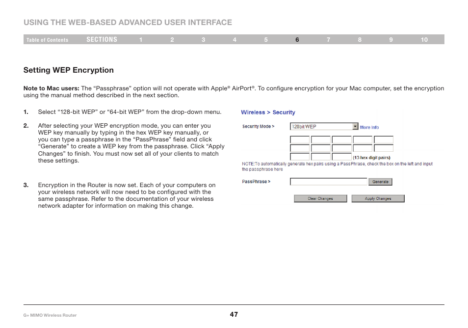Belkin G+ MIMO F5D9231-4 User Manual | Page 49 / 101