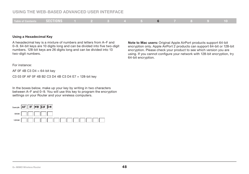 Belkin G+ MIMO F5D9231-4 User Manual | Page 50 / 101