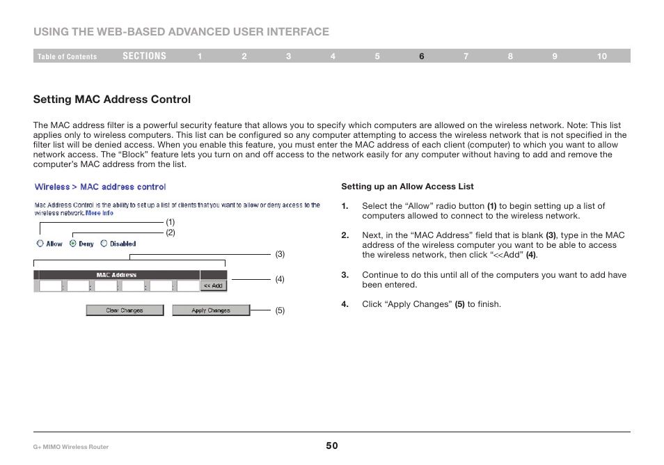 Belkin G+ MIMO F5D9231-4 User Manual | Page 52 / 101