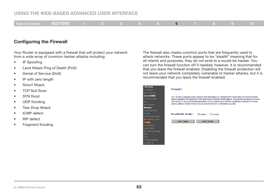 Belkin G+ MIMO F5D9231-4 User Manual | Page 54 / 101