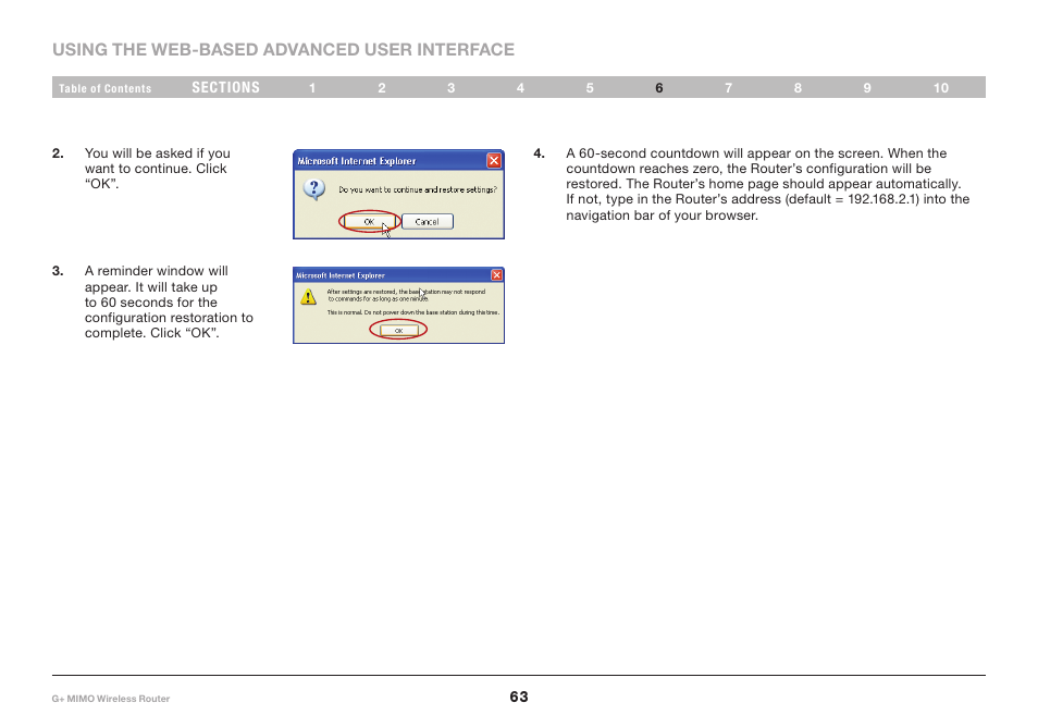 Belkin G+ MIMO F5D9231-4 User Manual | Page 65 / 101