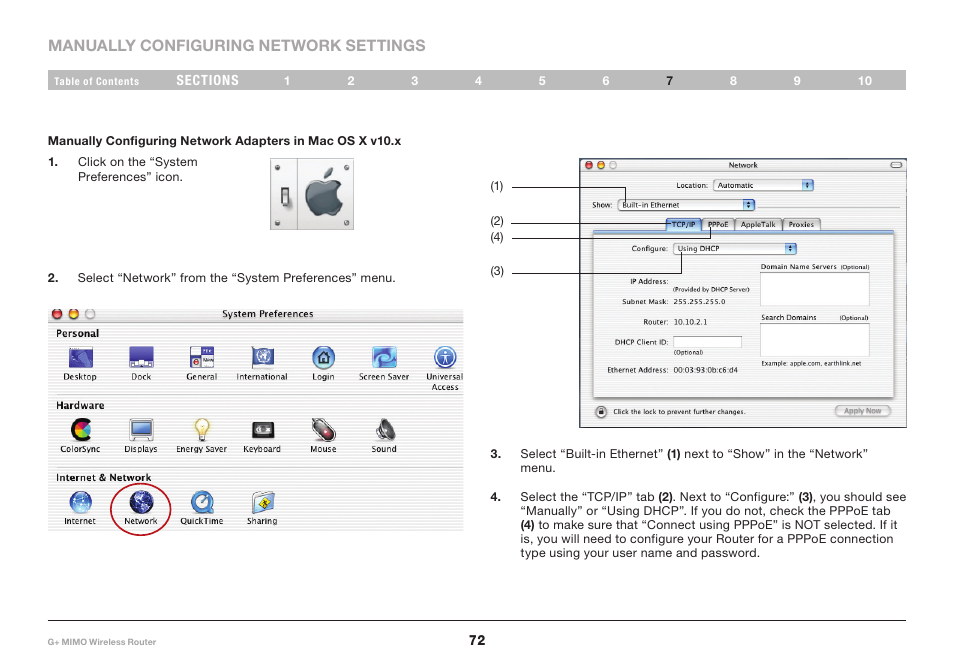 Belkin G+ MIMO F5D9231-4 User Manual | Page 74 / 101