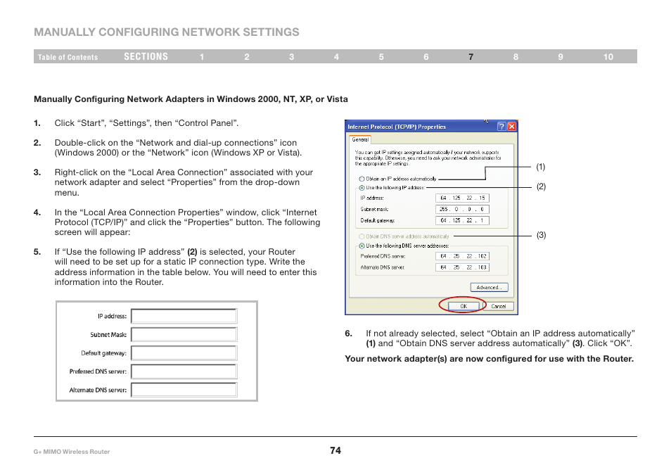 Belkin G+ MIMO F5D9231-4 User Manual | Page 76 / 101