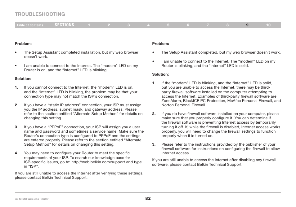 Belkin G+ MIMO F5D9231-4 User Manual | Page 84 / 101
