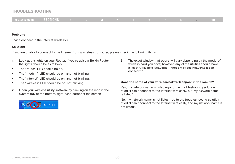 Belkin G+ MIMO F5D9231-4 User Manual | Page 85 / 101