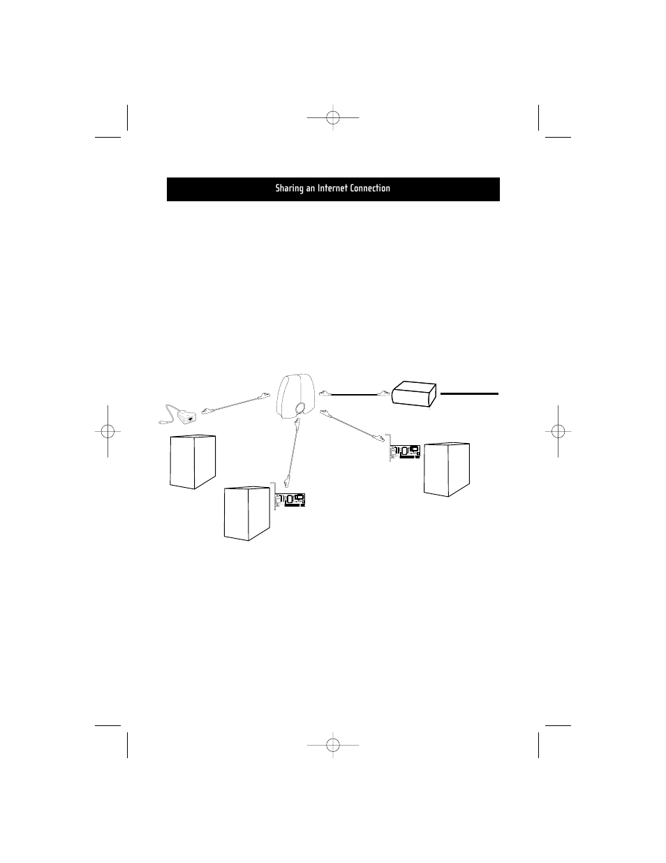 Hardware internet sharing, Sharing an internet connection | Belkin F5D5050 User Manual | Page 34 / 53