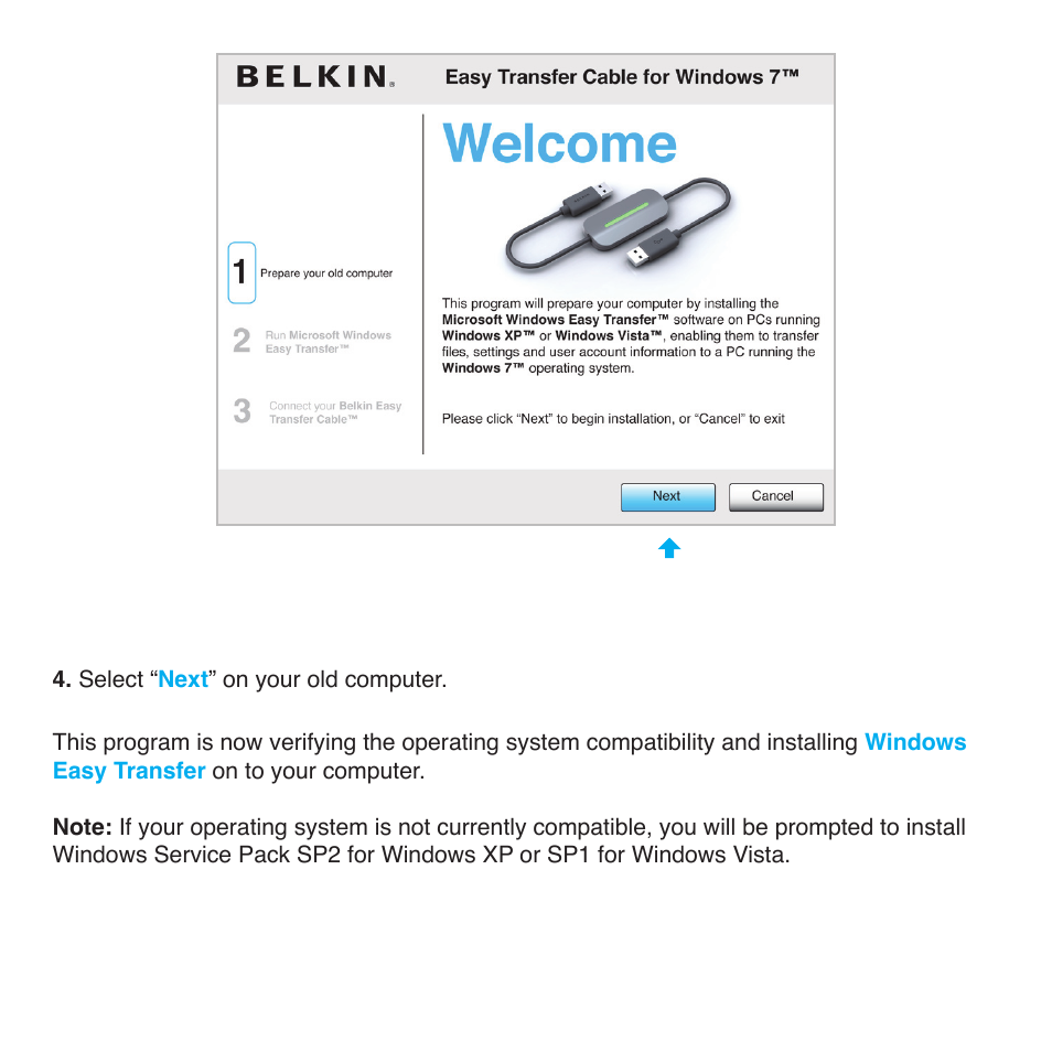Belkin Easy Transfer Cable For Windows 7 F5U279 User Manual | Page 5 / 29