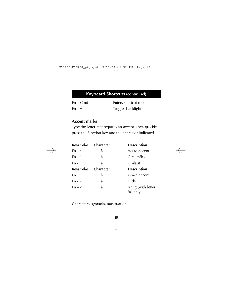 Belkin PORTABLE KEYBOARD FOR PALM P73755 User Manual | Page 17 / 21