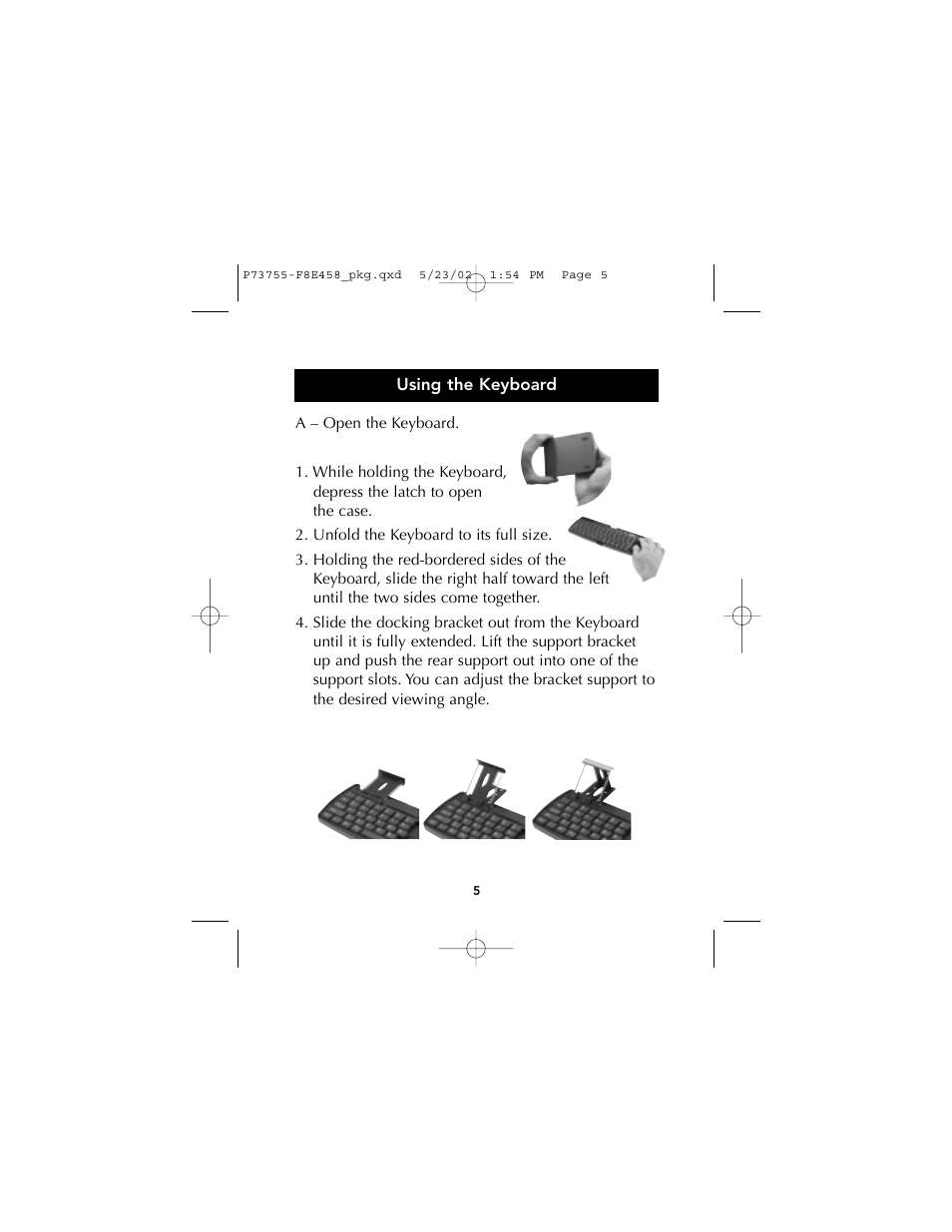 Belkin PORTABLE KEYBOARD FOR PALM P73755 User Manual | Page 7 / 21