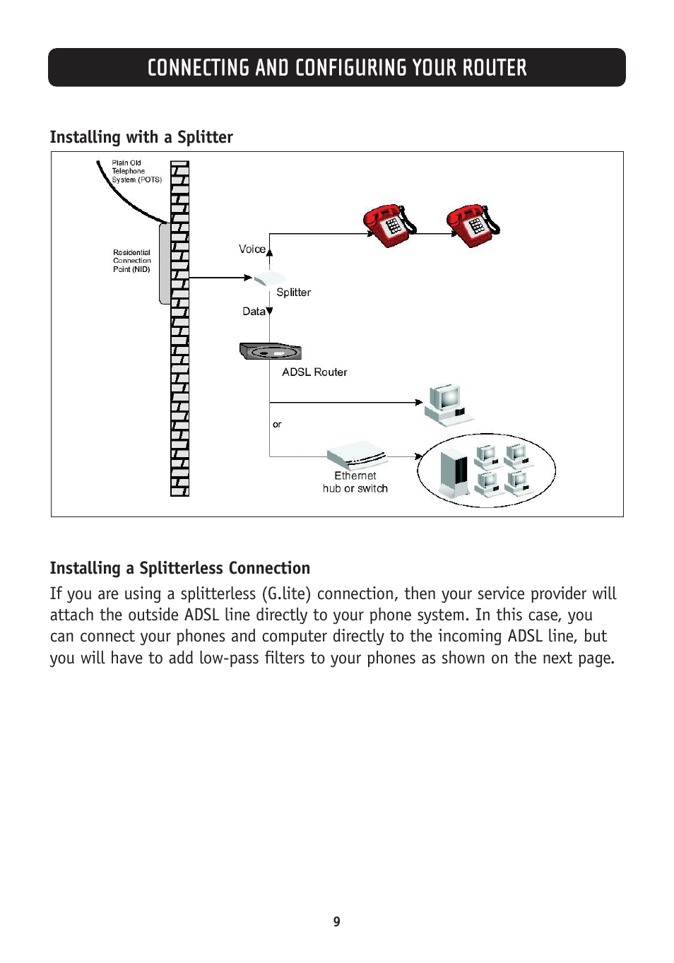 Connecting and configuring your router | Belkin F5D7630-4A User Manual | Page 11 / 68