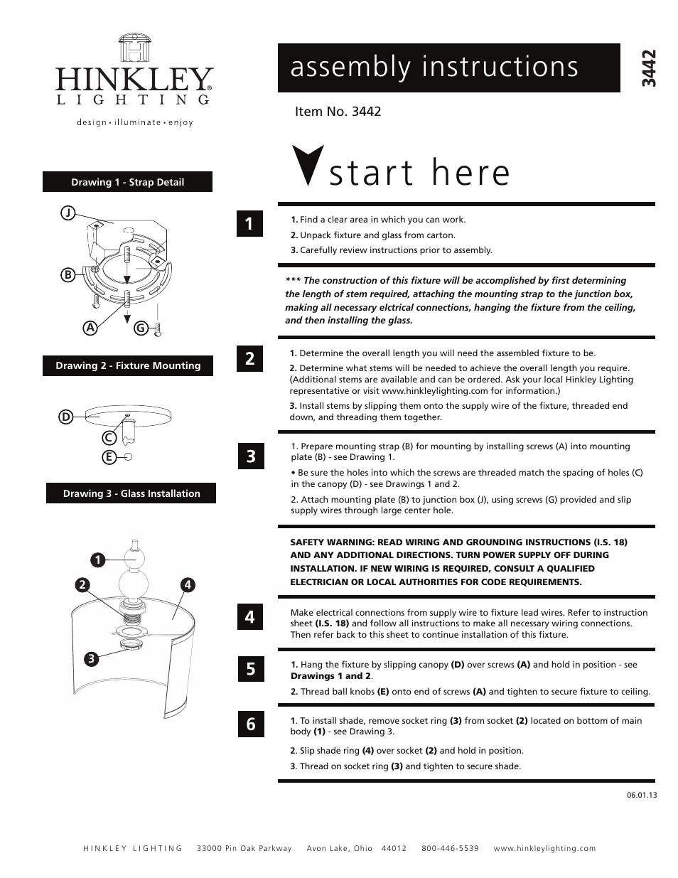 Hinkley Lighting ZELDA 3442PN User Manual | 2 pages