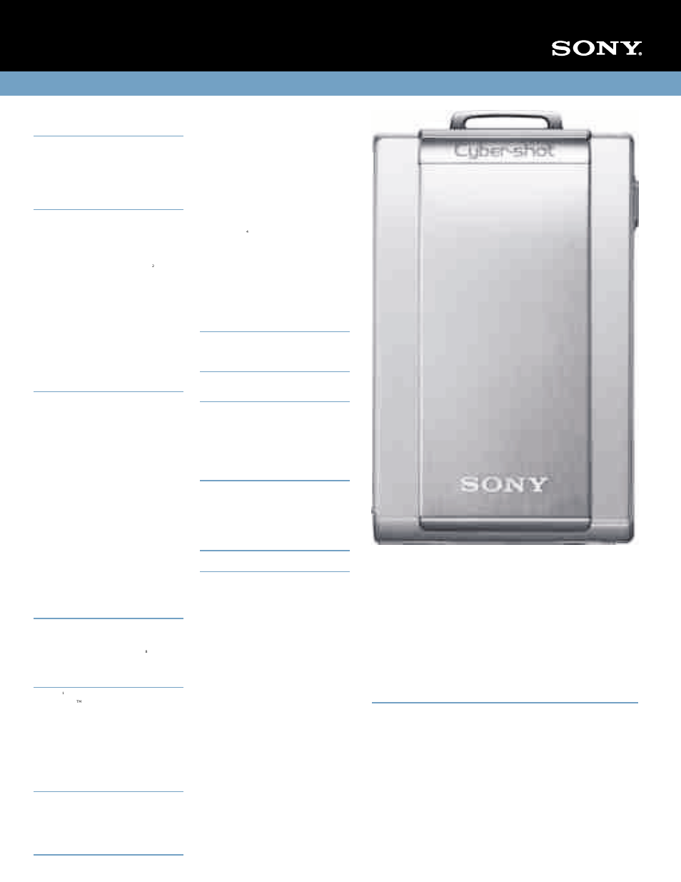 Dsc-t300, Cyber-shot® digital still camera, Specifications | Sony DSC-T300 User Manual | Page 2 / 2
