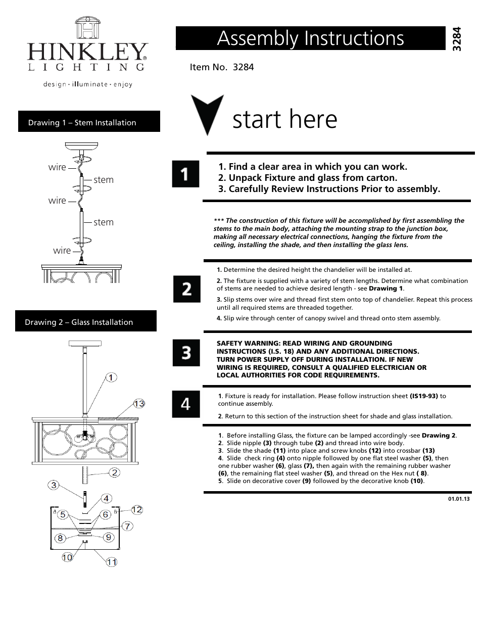 Hinkley Lighting FLOURISH 3284SL User Manual | 3 pages