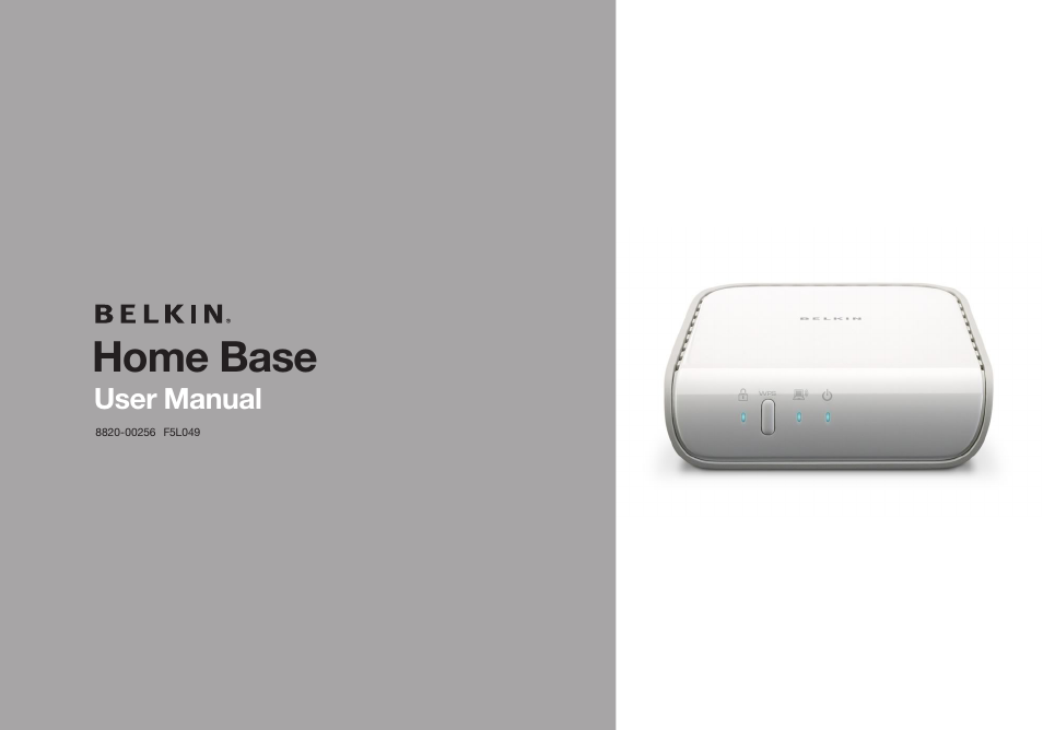 Belkin Home Base F5L049 User Manual | 58 pages