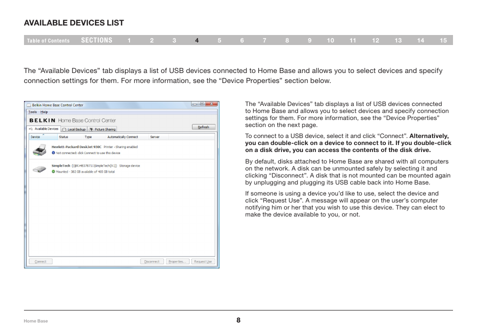 Belkin Home Base F5L049 User Manual | Page 10 / 58