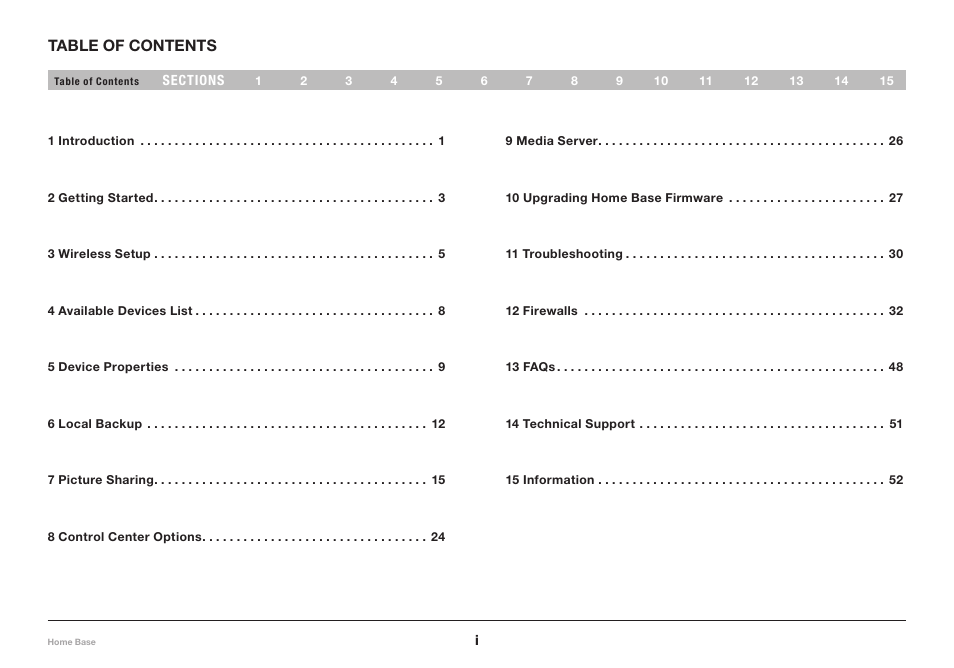 Belkin Home Base F5L049 User Manual | Page 2 / 58