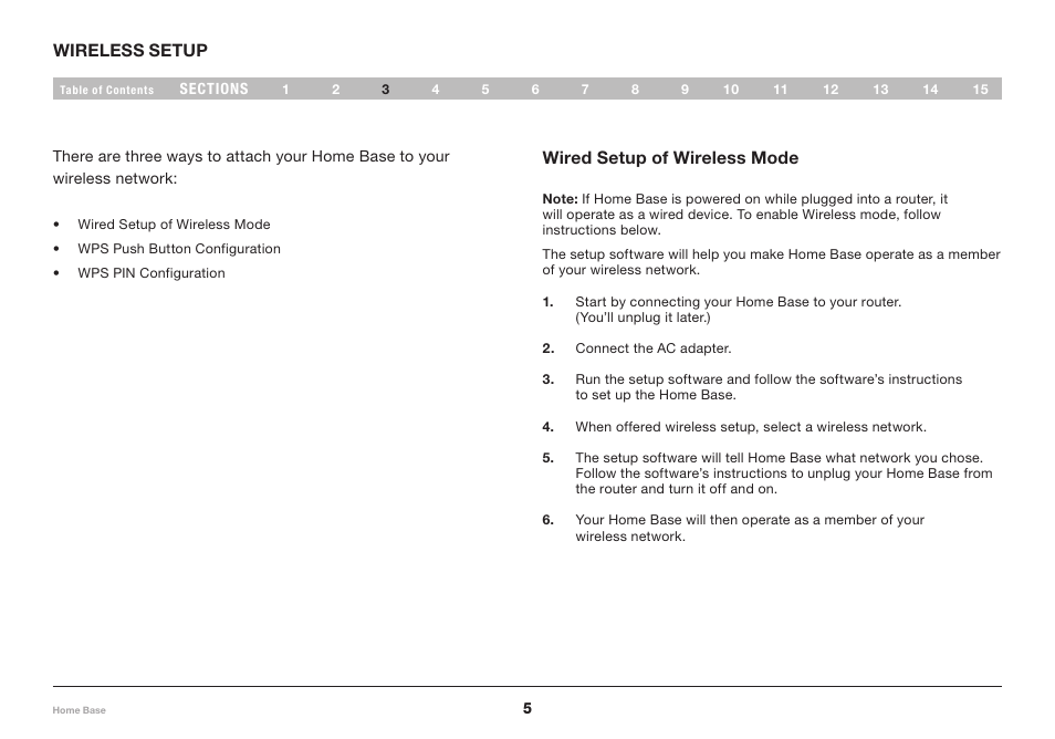 Belkin Home Base F5L049 User Manual | Page 7 / 58