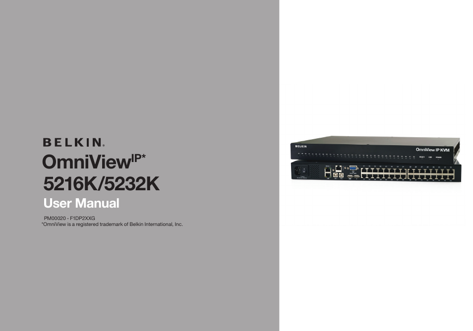 Belkin 5216K User Manual | 57 pages